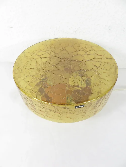 70s ceiling lamp, wall lamp smoked glass