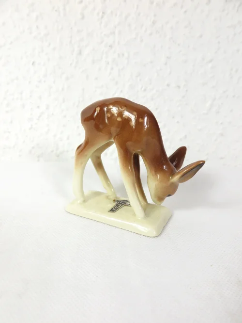 Bild 2 von 50年代 コルテンドルフ 陶器 鹿 子鹿 バンビ
