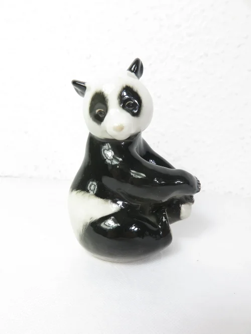 70s Panda bear, Lomonosov ceramics USSR