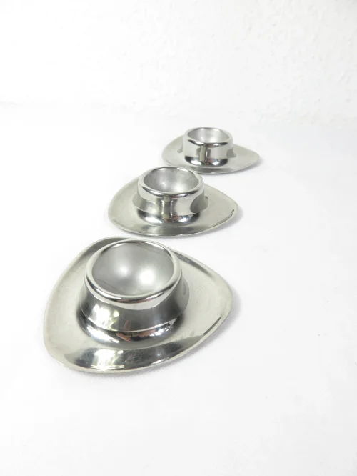 70s chrome egg cup