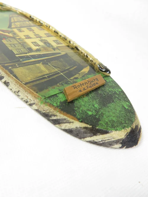 Bild 2 von 50er Holzbild, Souvenierbild Rottenburg an der Fulda