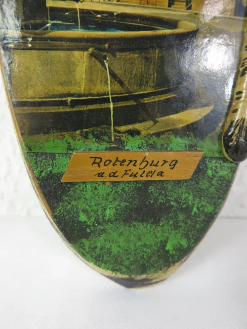 Bild 3 von 50er Holzbild, Souvenierbild Rottenburg an der Fulda