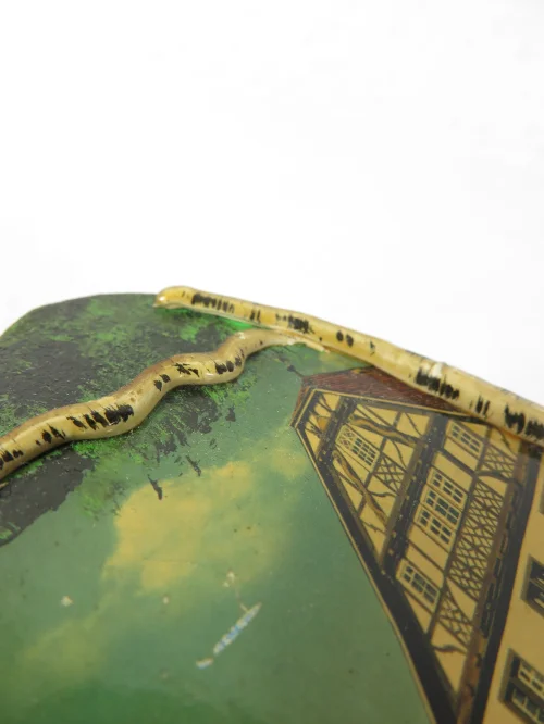 Bild 4 von 50er Holzbild, Souvenierbild Rottenburg an der Fulda