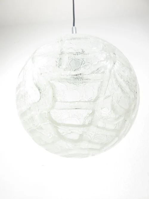 70s glass globe lamp Doria