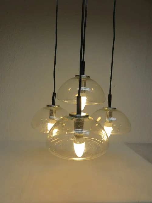 Bild 6 von 70er Pendelleuchte, kaskaden Lampe, Doria Lampe