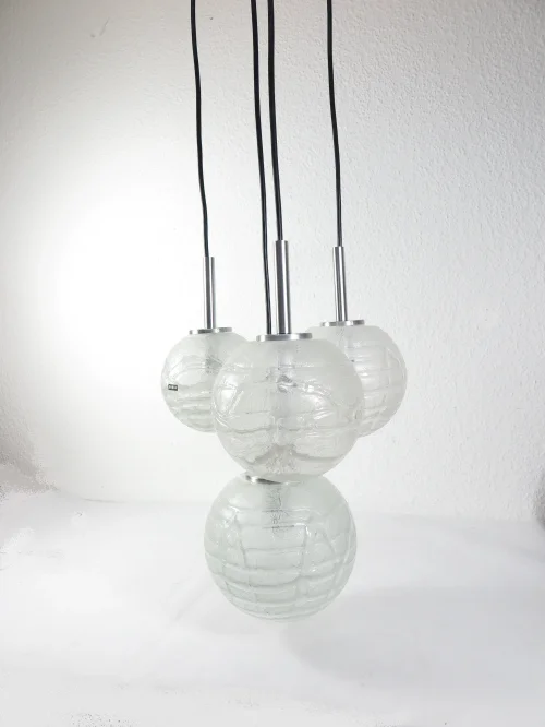 Bild 3 von 70s pendant lamp, cascade lamp, Doria lamp