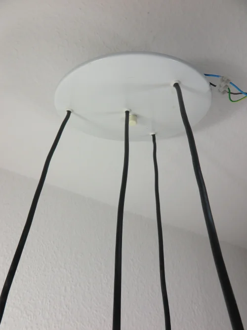 Bild 4 von 70s pendant lamp, cascade lamp, Doria lamp