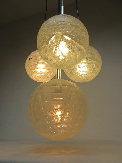 Bild 5 von 70s pendant lamp, cascade lamp, Doria lamp