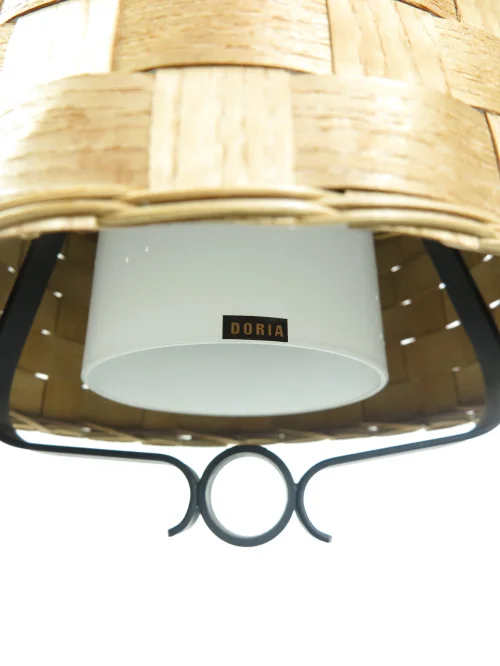 Bild 3 von 70er Korblampe, Kupferlampe, Schmiedeeiserne Lampe