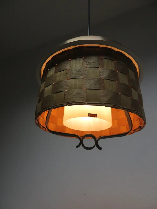 Bild 5 von 70er Korblampe, Kupferlampe, Schmiedeeiserne Lampe