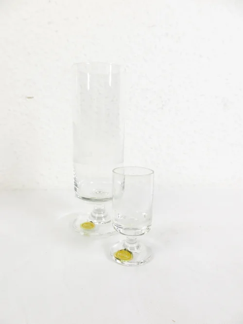 Bild 4 von 70er Kristall Bier + Schnapsglas, Jägeroptik Glas, Jagtmotive