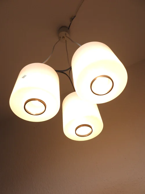 Bild 4 von 70er Dreier Lampion Lampe, Doria Lampe