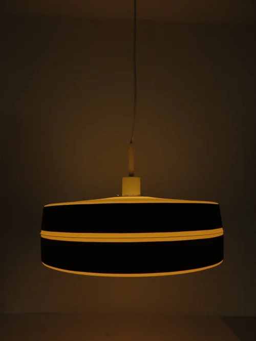 Bild 5 von 70s pendant light, lamp with plastic shade