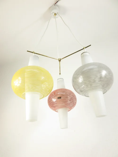 Bild 2 von lampe Doria des années 60, lampe suspendue, lampe en verre