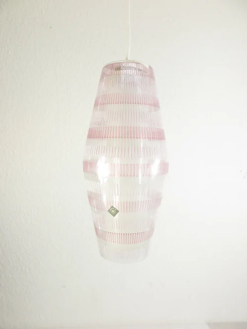 Bild 2 von 60er Glaslampe Doria, 2 Zylinder Lampe, Hängelampe