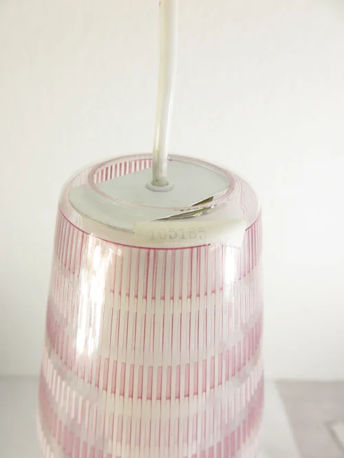 Bild 4 von 60er Glaslampe Doria, 2 Zylinder Lampe, Hängelampe