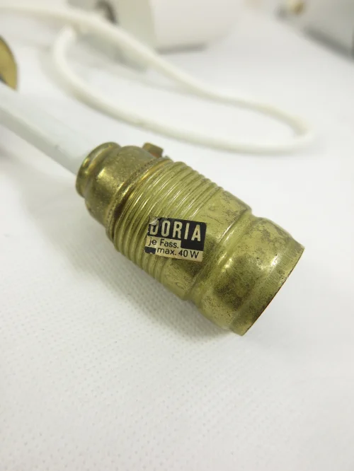 Bild 5 von 60er Glaslampe Doria, 2 Zylinder Lampe, Hängelampe