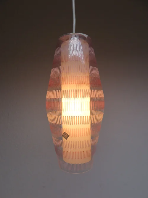 Bild 6 von 60er Glaslampe Doria, 2 Zylinder Lampe, Hängelampe