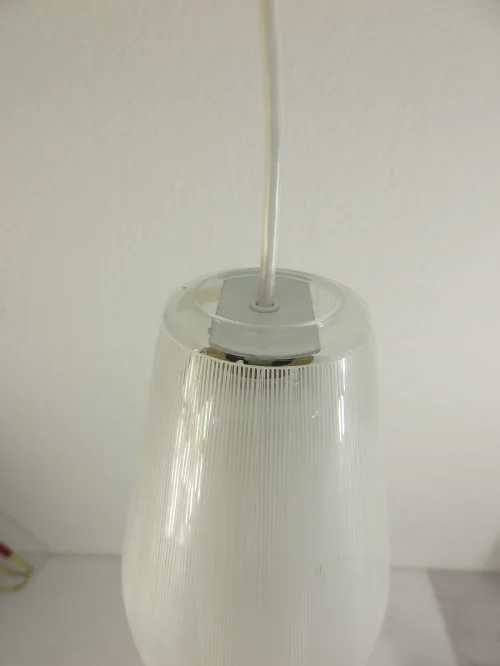 Bild 3 von 60er Glaslampe Doria, 2 Zylinder Lampe, Hängelampe