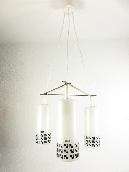 Bild 3 von 60er / 70er Doria-Glas-Lampe, Hängelampe, Deckenleuchte