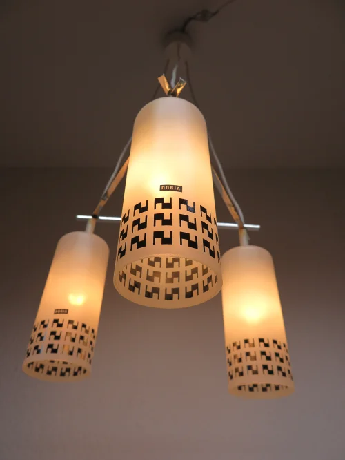 Bild 6 von 60er / 70er Doria-Glas-Lampe, Hängelampe, Deckenleuchte