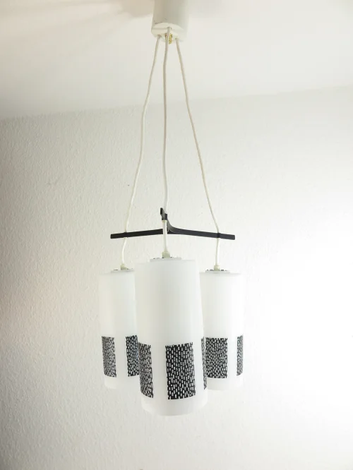 Bild 3 von 60er / 70er Doria-Glas-Lampe, Hängelampe, Deckenleuchte