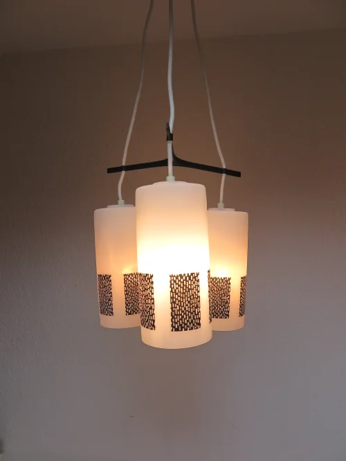 Bild 5 von 60er / 70er Doria-Glas-Lampe, Hängelampe, Deckenleuchte