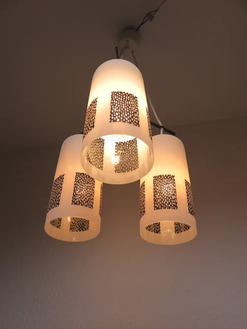 Bild 6 von 60er / 70er Doria-Glas-Lampe, Hängelampe, Deckenleuchte