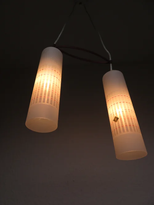 Bild 7 von 70er Deckenlampe Doria, Glaslampe,