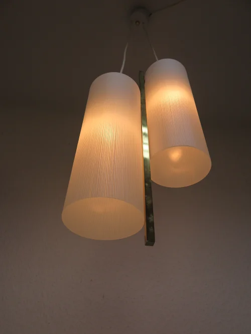Bild 6 von 70s ceiling lamp Doria, glass lamp,