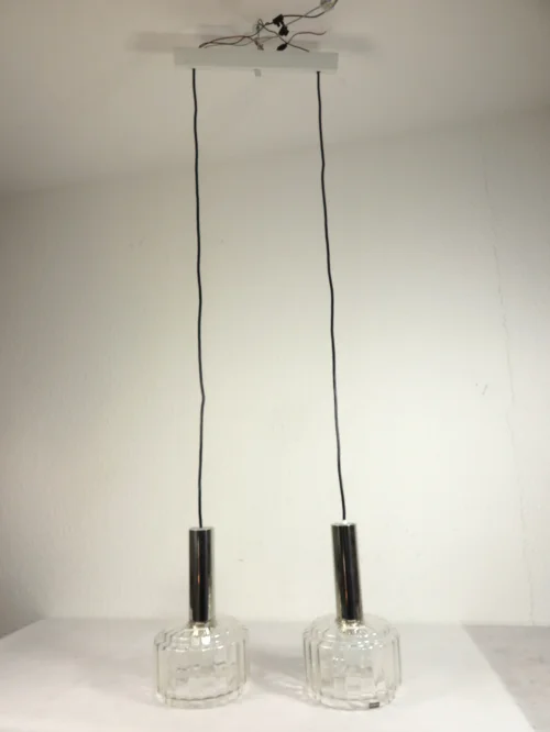 Bild 2 von 70s ceiling lamp, glass lamp,