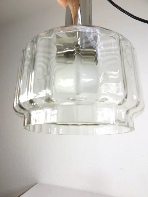 Bild 4 von 70s ceiling lamp, glass lamp,