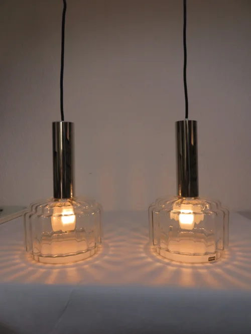 Bild 5 von 70s ceiling lamp, glass lamp,