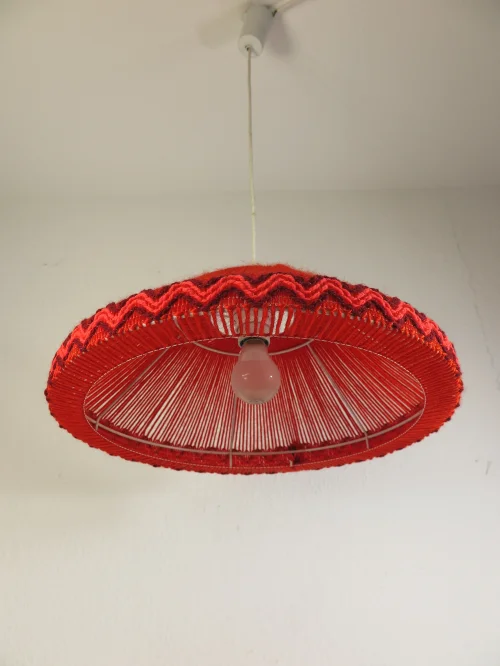 Bild 3 von 70er Hängelampe Doria, Fadenlampe