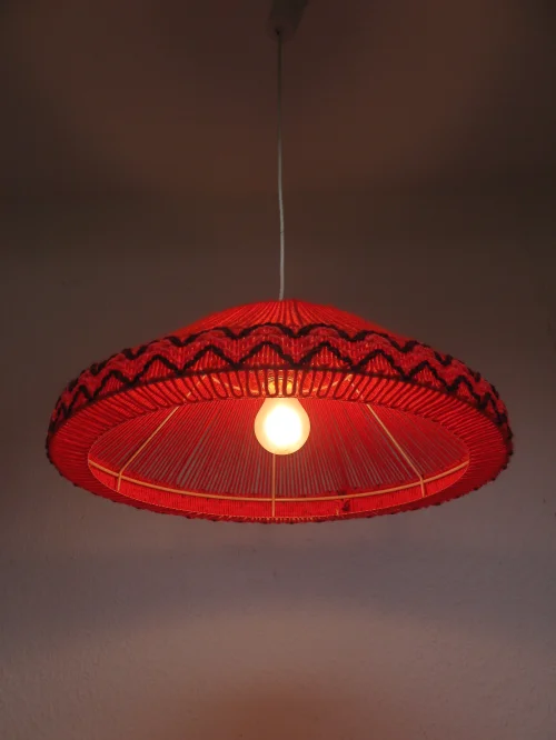Bild 6 von 70er Hängelampe Doria, Fadenlampe