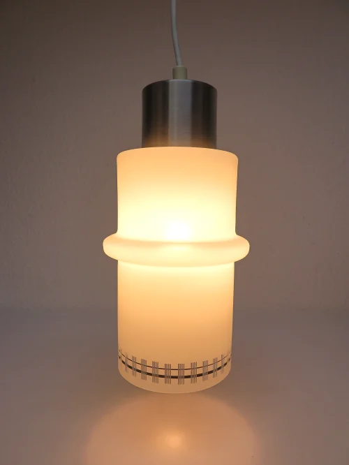 Bild 6 von 70er Deckenlampe , Glaslampe,