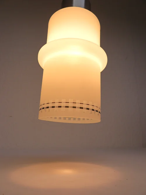 Bild 7 von 70er Deckenlampe , Glaslampe,