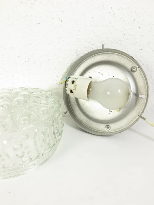 Bild 6 von plafonnier, lampe en verre, applique murale des années 70