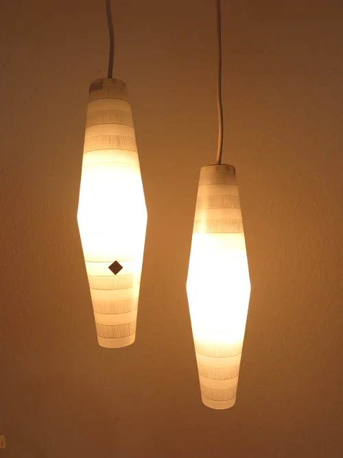 Bild 5 von plafonnier des années 70, lampe en verre Doria