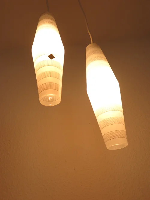 Bild 6 von plafonnier des années 70, lampe en verre Doria