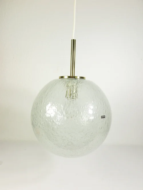 Bild 1 von plafonnier des années 70 , lampe en verre,