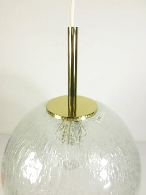 Bild 3 von plafonnier des années 70 , lampe en verre,