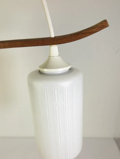 Bild 3 von lampe en verre des années 60, lampe à 2 cylindres, lampe à suspendre