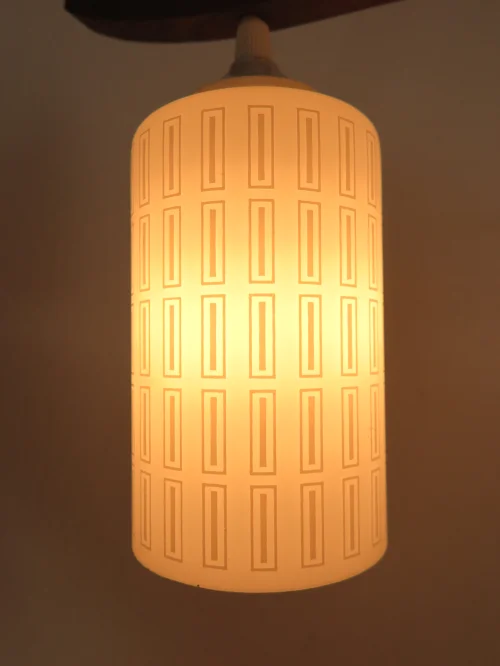Bild 5 von lampe en verre des années 60, lampe à 2 cylindres, lampe à suspendre