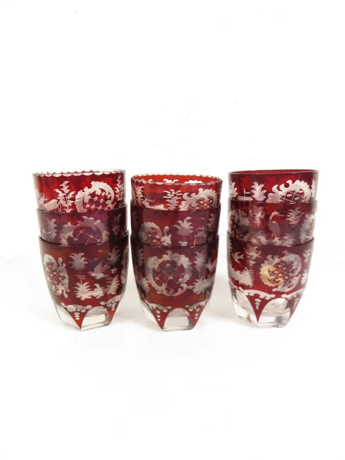 Bild 6 von 30er Weinbecher, weingläser, Bömisches Glas, Süßweinglas, Cherryglas
